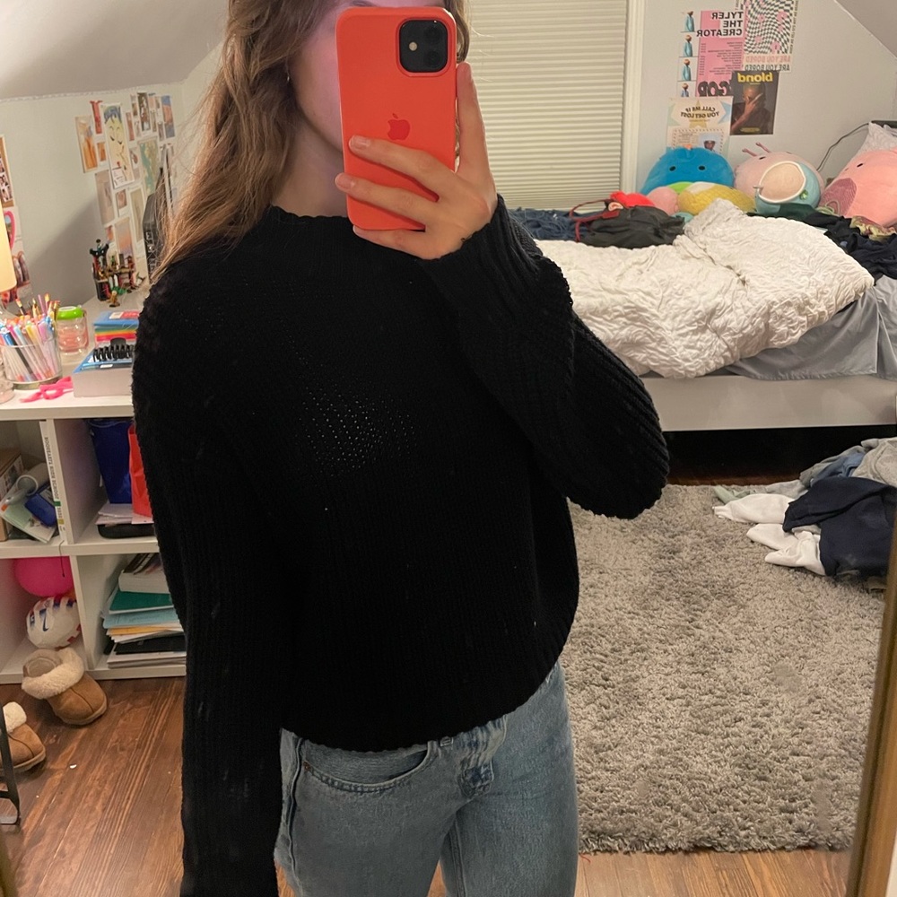 H&M Black Turtleneck Sweater